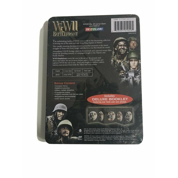 WWII: Battlefront - Five DVD Digipak Collection (DVD, 2004, 5-Disc Set) - Picture 2 of 4
